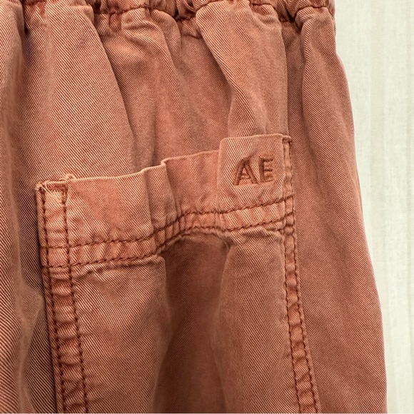 AEO🦅 High Waist Twill Paperbag Joggers - Picture 6 of 9